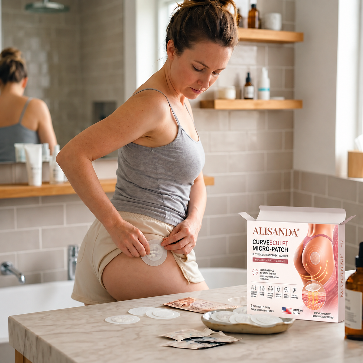 ALISANDA®  CurveSculpt Micro-Patch ✦ Sculpt • Firm • Smooth Lower Body Curves ✦ Micro-Needle Infusion System