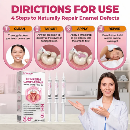 COUGEX® Cavity-Repair Natural Enamel Filling Gel