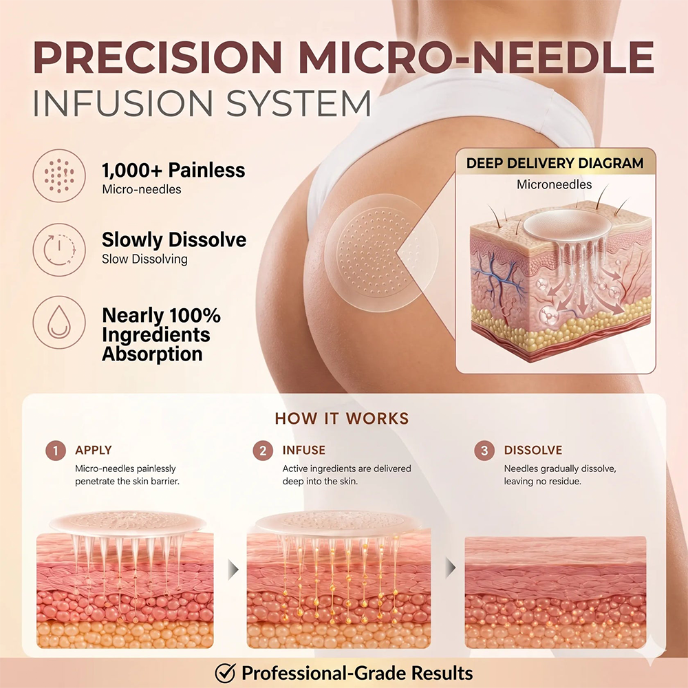 ALISANDA®  CurveSculpt Micro-Patch ✦ Sculpt • Firm • Smooth Lower Body Curves ✦ Micro-Needle Infusion System