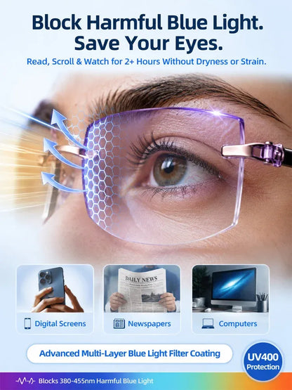 🔥Last Day BUY 2 GET 1 FREE🔥 Smart Zoom Diamond-Cut Reading Glasses